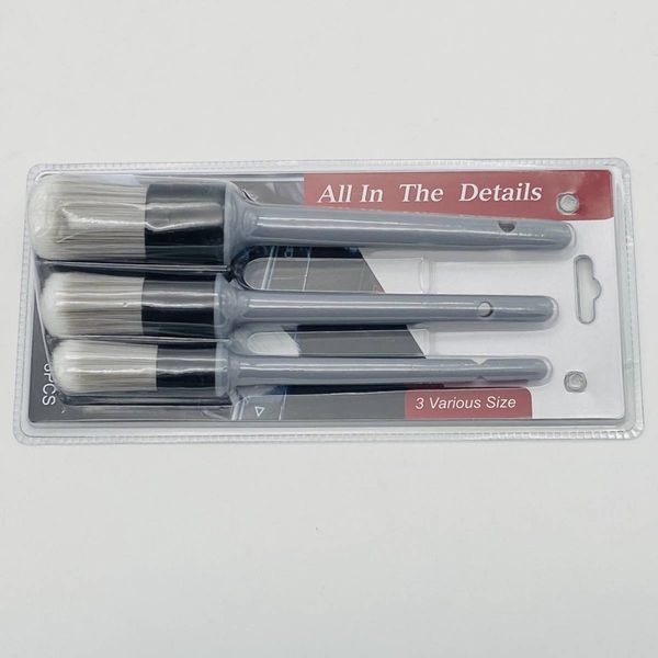 Набір пензликів для детейлінгу ProUser All In The Details 3 Various Size 415814 фото