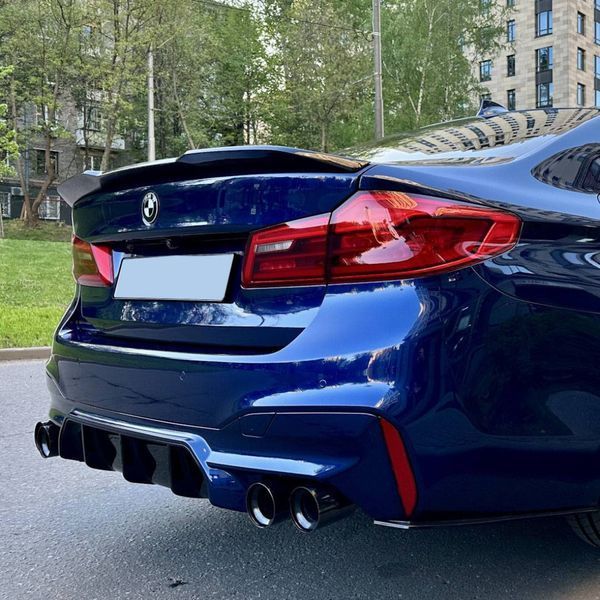 Спойлер на BMW 5 G30 2017-2022 M5 CS Style чорний глянець 431164 фото