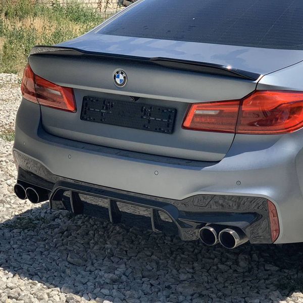 Спойлер на BMW 5 G30 2017-2022 M5 CS Style чорний глянець 431164 фото