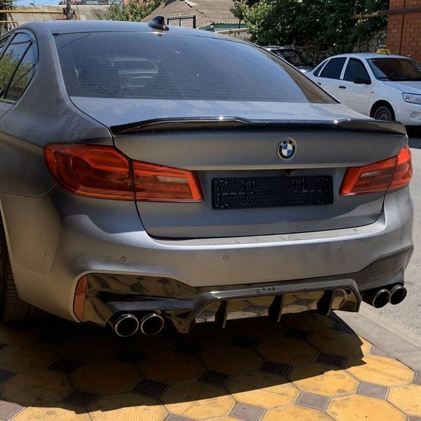 Спойлер на BMW 5 G30 2017-2022 M5 CS Style чорний глянець 431164 фото