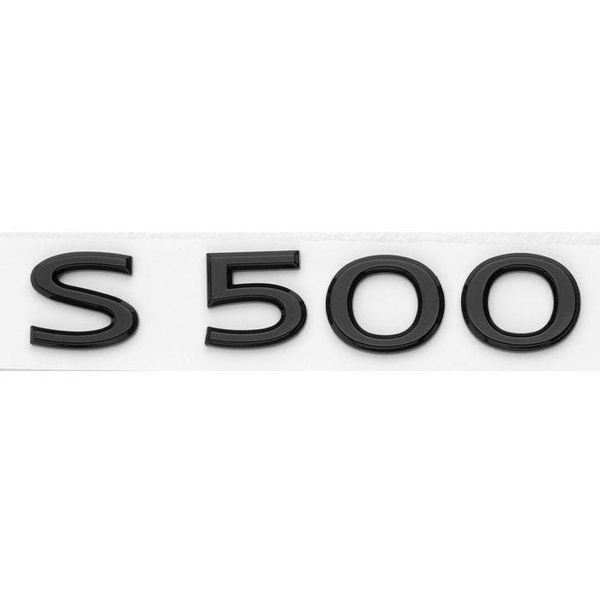 Автологотип емблема напис Mercedes S500 Black Package чорний глянець 417116 фото Автологотип емблема напис Mercedes S500 Black Package чорний глянець 417116 фото
