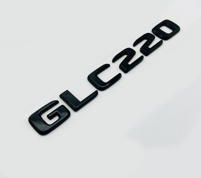 Автологотип шильдик эмблема надпись Mercedes GLC220 Black Package черный глянец 408752 фото