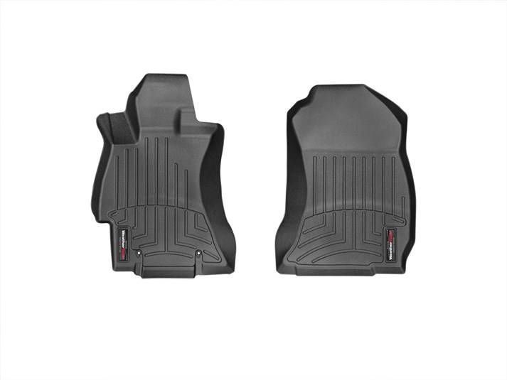 3D килимки для Subaru Forester 2012-2018 чорні передні WeatherTech 445311 46717 фото