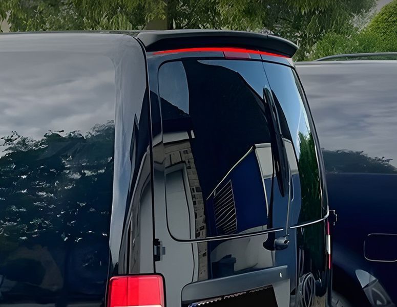 Спойлер на VW Caddy 2004-2020 чорний глянець 2 дверки 522494 фото