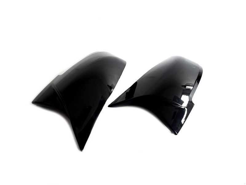 Накладки на зеркала Черный глянец (M-Look) на BMW 3 F30, F31 2011-2018 429796 фото