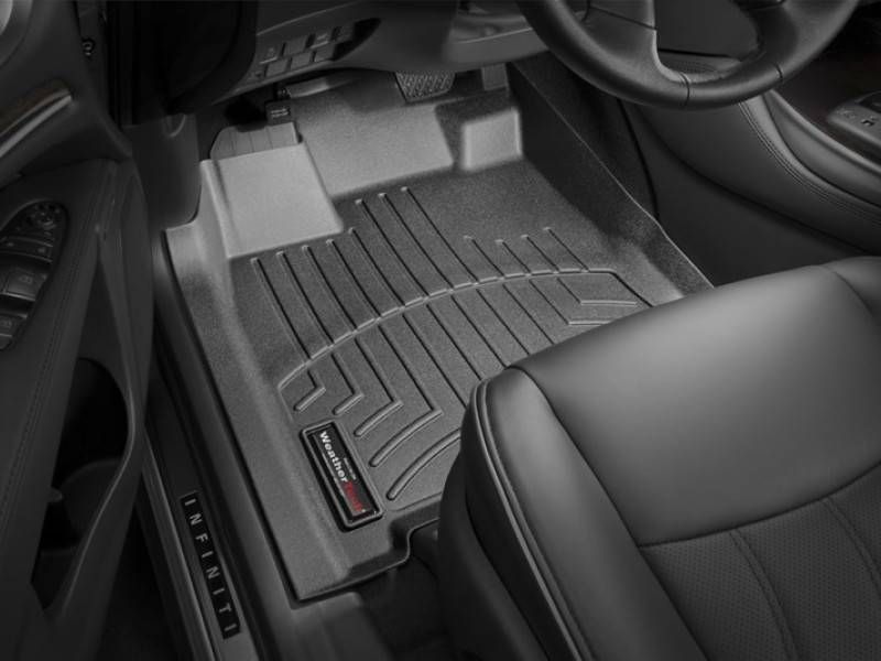3D коврики для Infiniti QX60, Nissan Pathfinder 2012- черные передние WeatherTech 444451 46346 фото