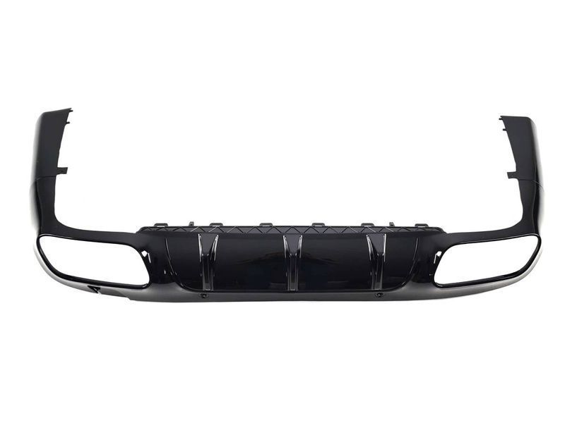 Диффузор (заднего бампера) Full Black / Chrome Pipe (стиль CLS63 AMG) на Mercedes CLS-class C257 2018-2022 427858 фото