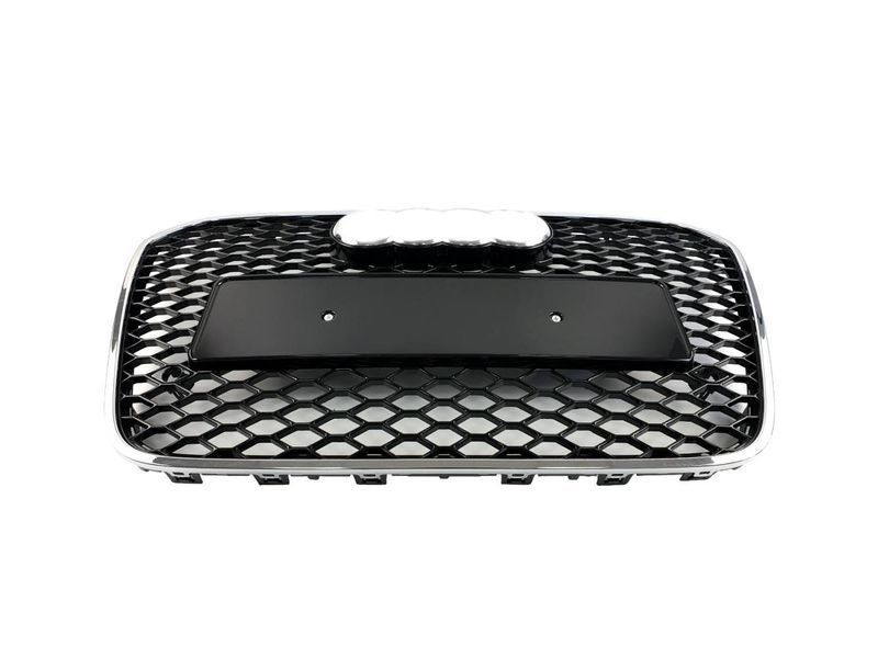 Решетка радиатора на Audi A6 C7 2011-2014 в стиле RS6 Chrome Black 427299 фото Решетка радиатора на Audi A6 C7 2011-2014 в стиле RS6 Chrome Black 427299 фото