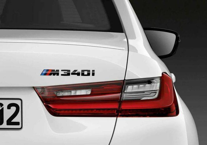 Автологотип емблема напис BMW M340i Black Shadow Edition 418067 фото