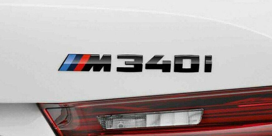 Автологотип емблема напис BMW M340i Black Shadow Edition 418067 фото