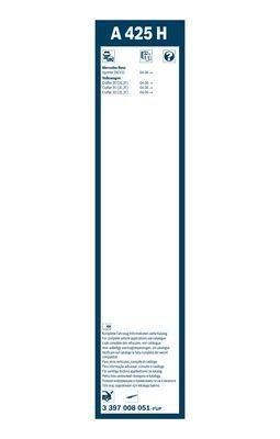 Задній двірник для Mercedes Sprinter W906 2006- | Щітка склоочисника Bosch Rear A425 H 425 мм 195971 фото