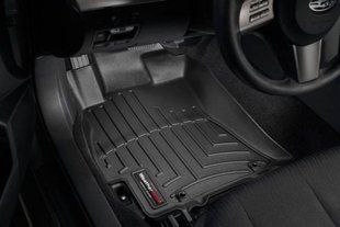 3D килимки для Subaru Impreza, XV, Levorg 2011-2017 чорні передні WeatherTech 444391 46727 фото