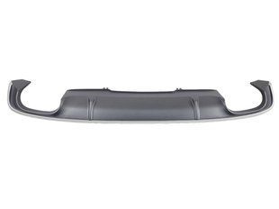 Диффузор (заднего бампера) Silver (в стиле S4 00-00) S-Line на Audi A4 B9 2015-2019 427814 фото