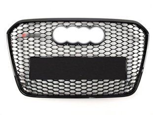 Решітка радіатора на Audi A6 C7 2011-2014 стиль RS6 Black 427300 фото