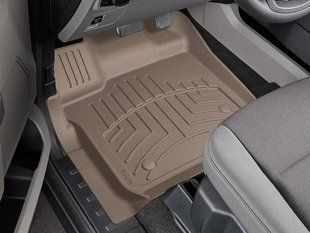 3D килимки для Ford F-150 2014-2020, 2021- бежеві передні WeatherTech HP 456971IM 141260 фото