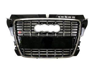 Решітка радіатора на Audi A3 2008-2012 стиль S3 Chrome Black 427360 фото