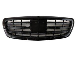 Решетка радиатора на Mercedes S-class W222 2013-2017 S63 AMG Black night vision и камеру 430030 фото