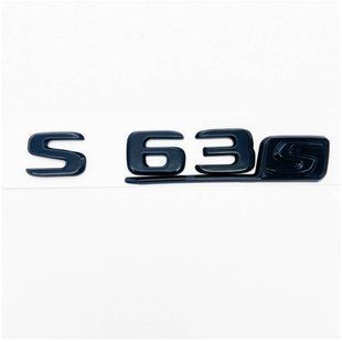 Автологотип емблема напис Mercedes S63s Black Package чорний глянець 414141 фото