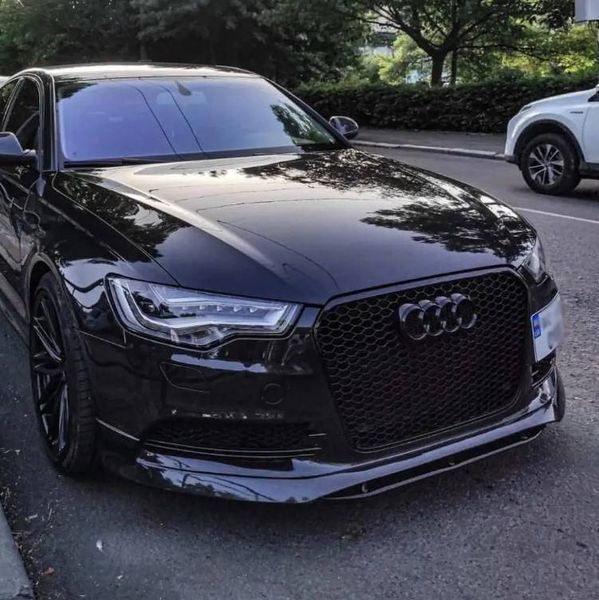 Автологотип черная эмблема Audi A6 C7 2010-2014 Black Edition в решетку радиатора 4K5853601 232871 фото