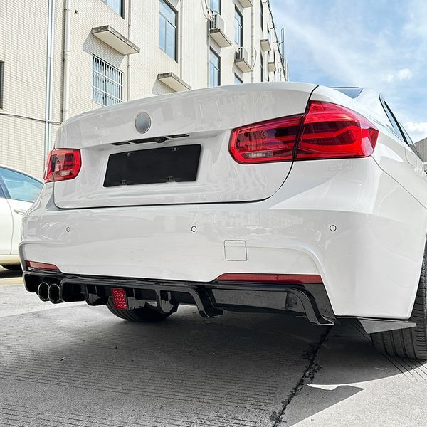 Дифузор заднього бампера на BMW 3 F30, F31 2011-2018 M-Paket LED + елерони 523622 фото