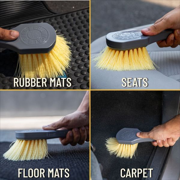 Щетка для чистки ковровых и тканевых покрытий Chemical Guys Nice and Stiff Heavy Duty Carpet and Interior Brush 408435 фото