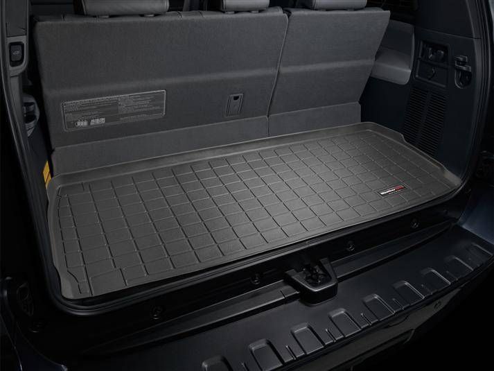 Килимок у багажник для Toyota Sequoia 2007- чорний 7 місць WeatherTech 40345 46056 фото