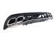 Диффузор (заднего бампера) Chrome Black / Chrome Pipe (стиль AMG C63 2018+) Sedan на Mercedes C-class W205 2014-2018 427836 фото 1