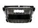 Решітка радіатора на Audi A3 2008-2012 стиль S3 Chrome Black 427360 фото 1