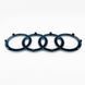 Автологотип черная эмблема Audi A6 C7 2010-2014 Black Edition в решетку радиатора 4K5853601 232871 фото 9