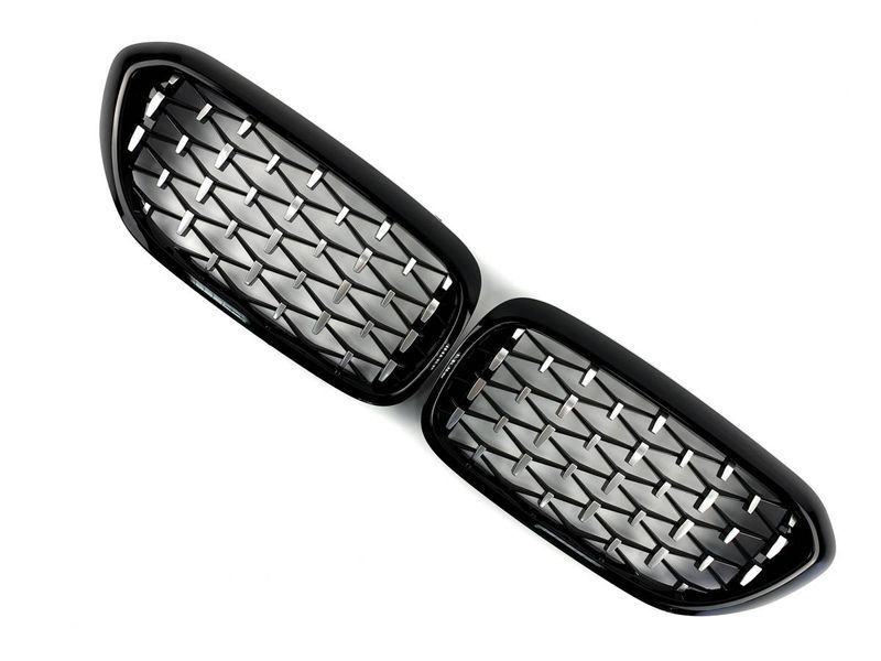 Решітка радіатора на BMW 5 G30, G31 2017-2020 Diamond Silver 429113 фото