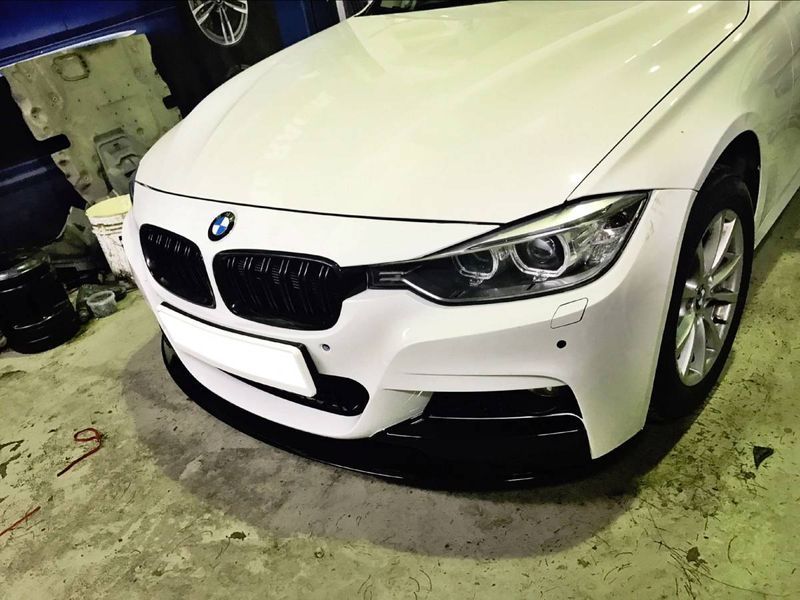Сплітер переднього бамперу на BMW 3 F30, F31 2011-2018 M-Paket 428425 фото