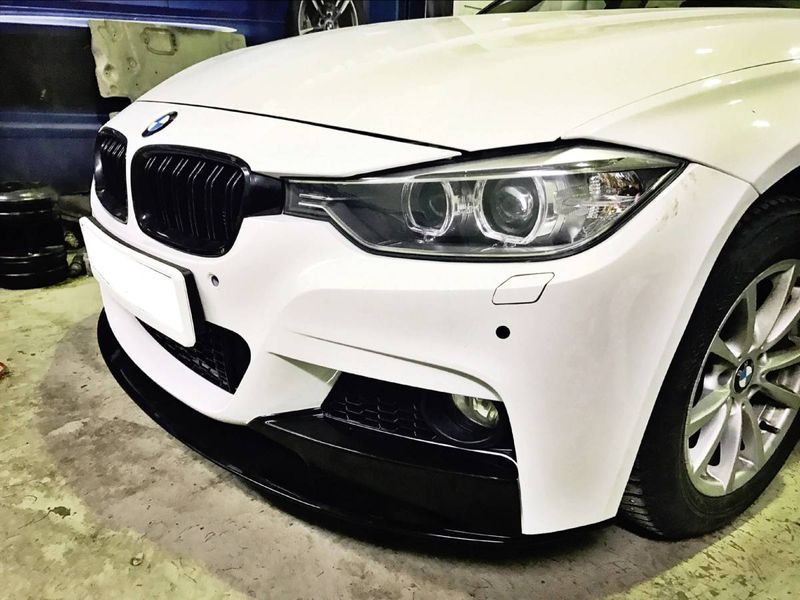 Сплітер переднього бамперу на BMW 3 F30, F31 2011-2018 M-Paket 428425 фото