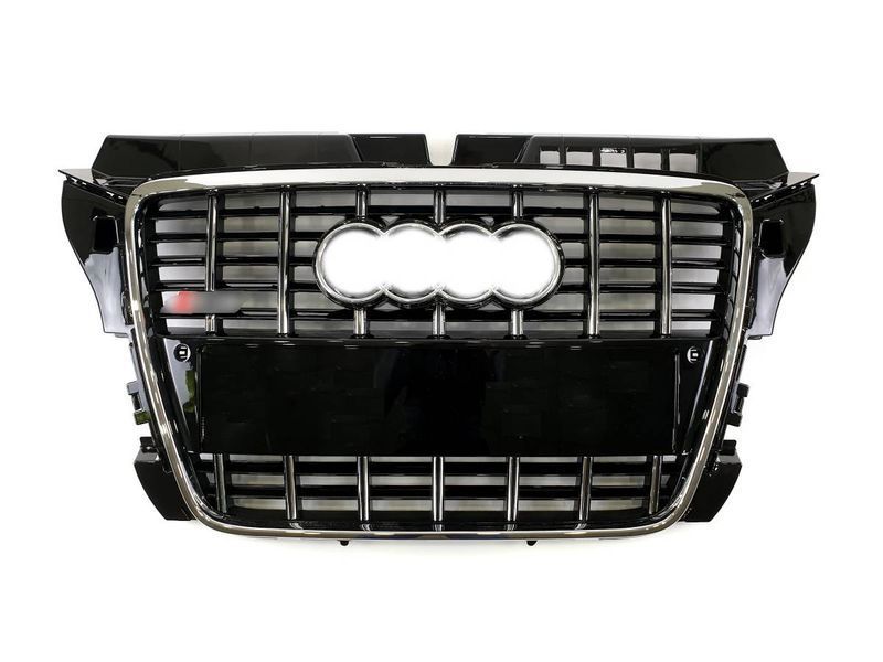 Решітка радіатора на Audi A3 2008-2012 стиль S3 Chrome Black 427360 фото Решітка радіатора на Audi A3 2008-2012 стиль S3 Chrome Black 427360 фото