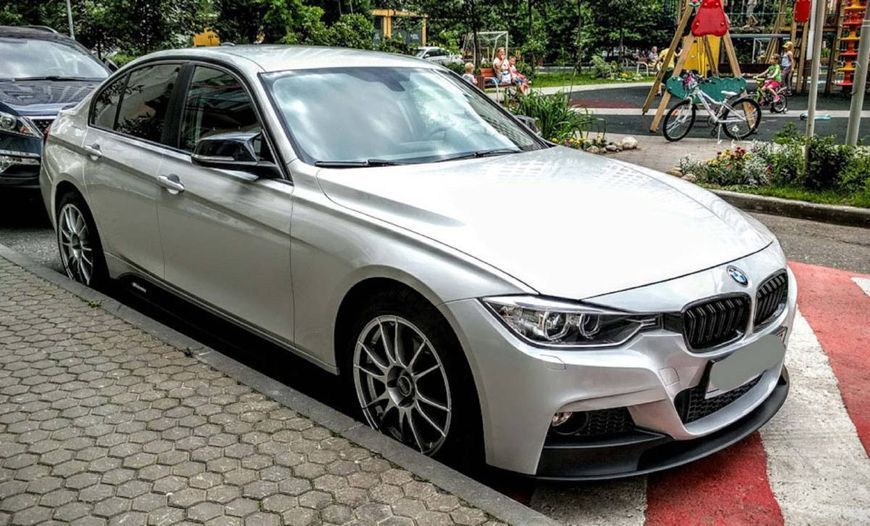 Сплітер переднього бамперу на BMW 3 F30, F31 2011-2018 M-Paket 428425 фото