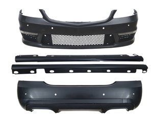Комплект обвісу передній і задній бампер на Mercedes S-Class W221 2009-2013 стиль S63 AMG 431031 фото