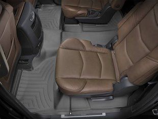 3D килимки для Cadillac Escalade ESV 2017- чорні 2+3 ряд Bucket seating WeatherTech 447672 46256 фото