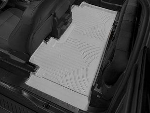 3D килимки для Ford F-150 2014-2020, 2021- SuperCab сірі задні Bench Seating WeatherTech 466975 141624 фото