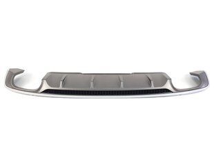 Диффузор (заднего бампера) Silver (в стиле S5 B9 00-00) S-Line на Audi A4 B9 2015-2019 427820 фото