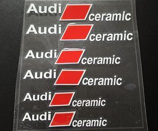 Наклейки на супорт Audi Ceramic білі 521668 фото