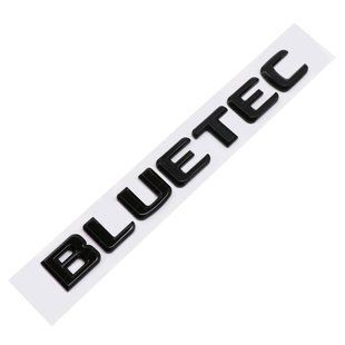 Автологотип емблема напис Mercedes Bluetec 2017- чорний глянець 172мм 417359 фото