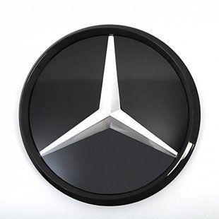 Эмблема в решетку радиатора Mercedes E-Class C207 W212 2013-2016 A0008880060 зеркальная звезда черная 415975 фото