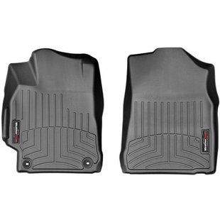 3D килимки для Toyota Camry XV55 2015-2017 чорні передні WeatherTech 447881 46769 фото