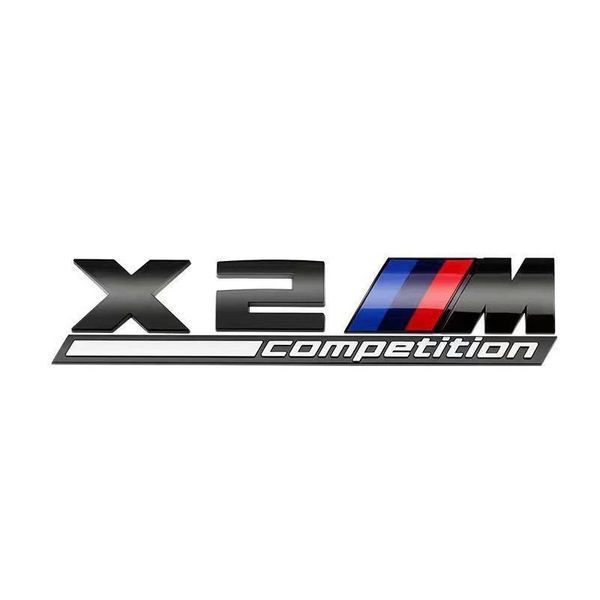 Автологотип емблема напис BMW X2M Competition Black Shadow Edition чорний глянець 401644 фото Автологотип емблема напис BMW X2M Competition Black Shadow Edition чорний глянець 401644 фото