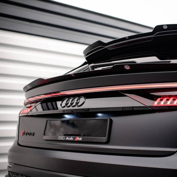 Автологотип емблема чорні кільця Audi Q8 2018- Black Edition на кришку багажника 4M8071802 232928 фото