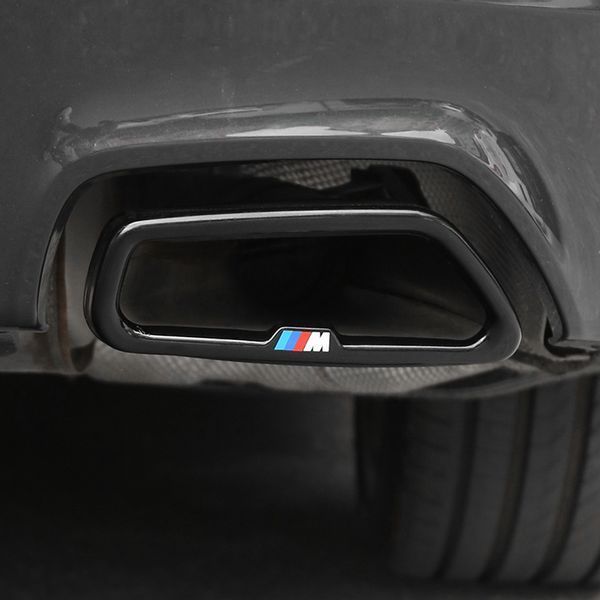 Накладки на выхлоп для BMW X5 G05, X6 G06, X7 G07 2018- Черный глянец M-Paket 522496 фото