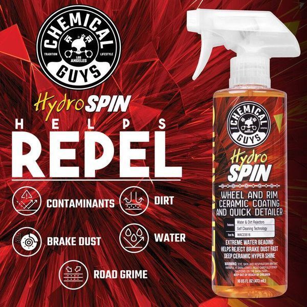 Керамічне покриття для коліс Chemical Guys HydroSpin Wheel and Rim 473мл 408851 фото