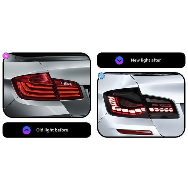 Задние фонари на BMW 5 F10 2010-2016 FULL LED черные Smoke 430400 фото Задние фонари на BMW 5 F10 2010-2016 FULL LED черные Smoke 430400 фото