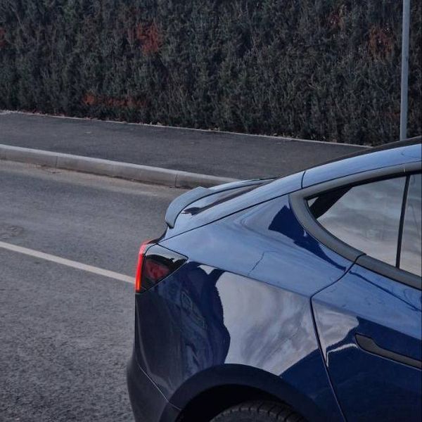 Спойлер на Tesla Model 3, Y 2017- Blade чорний глянець 416102 фото