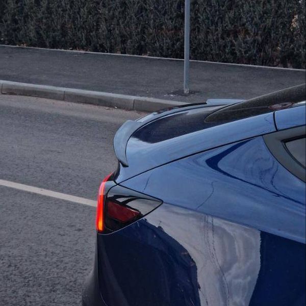 Спойлер на Tesla Model 3, Y 2017- Blade чорний глянець 416102 фото