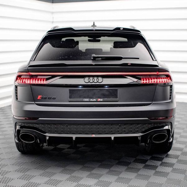 Автологотип емблема чорні кільця Audi Q8 2018- Black Edition на кришку багажника 4M8071802 232928 фото